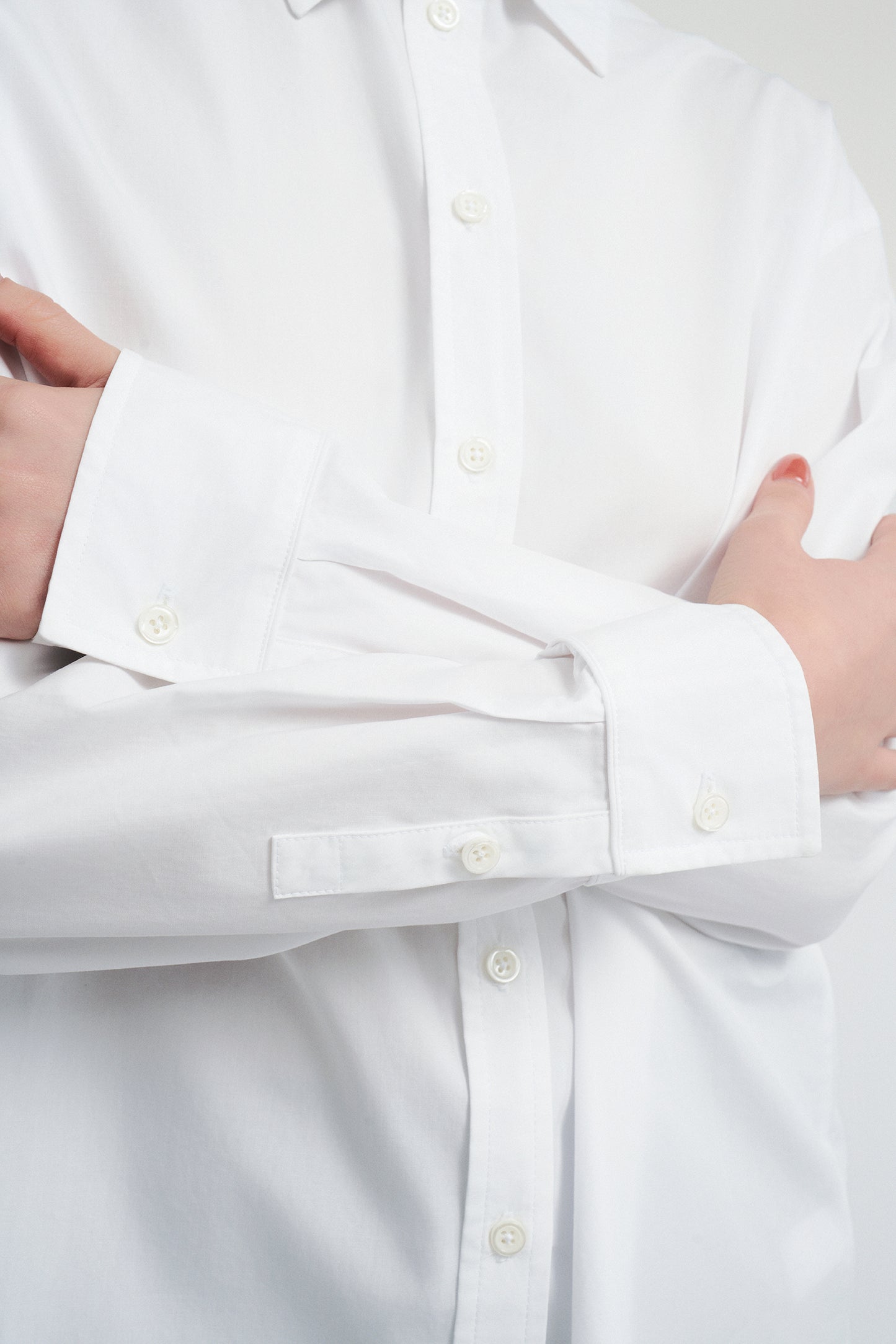 Boyfriend Poplin Shirt - White