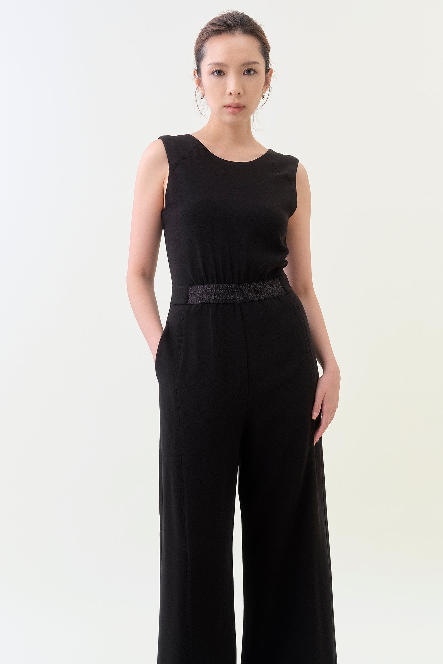 Low-Back Jumpsuit - Black