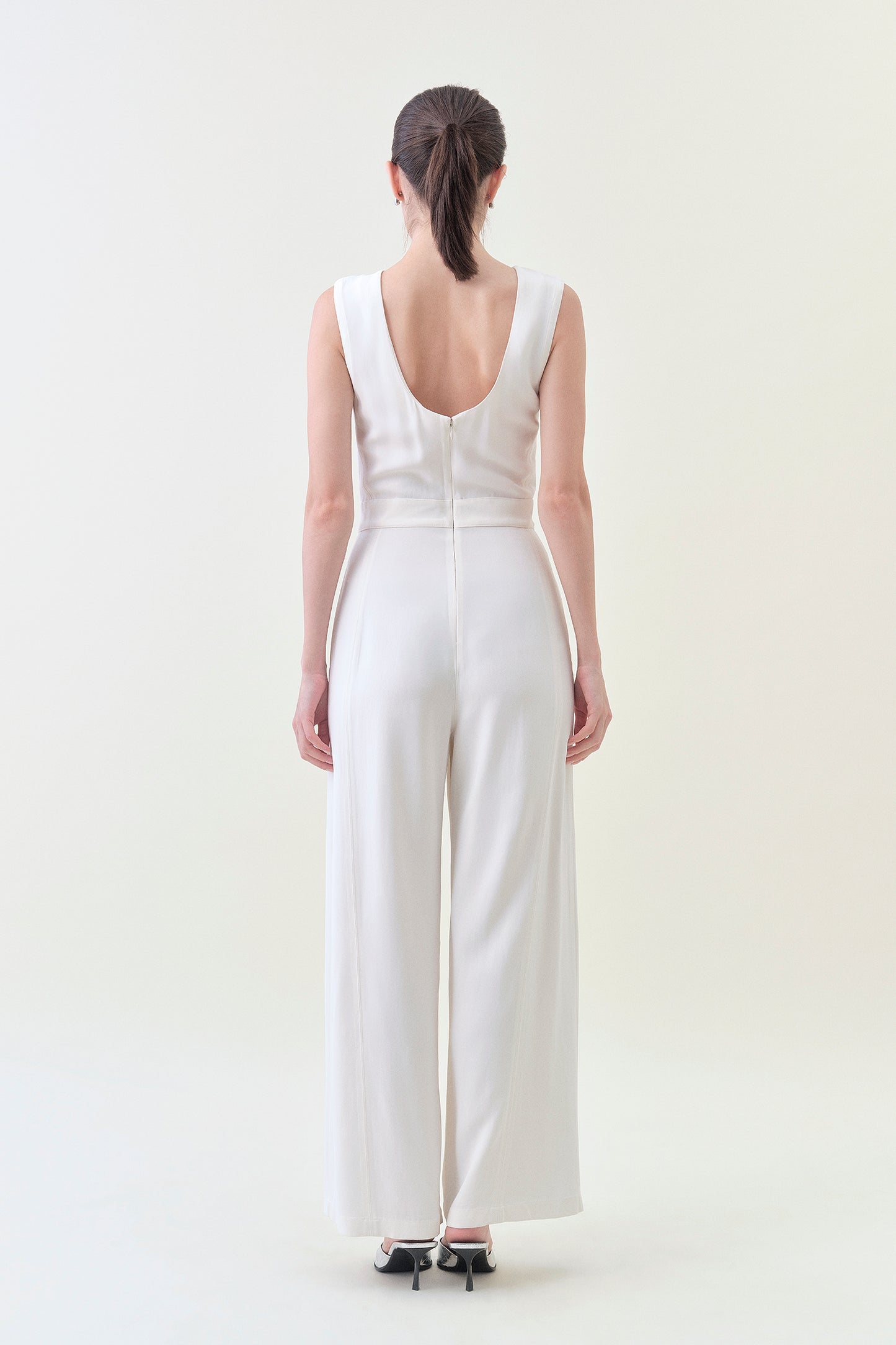 Low-back Jumpsuit - Snow