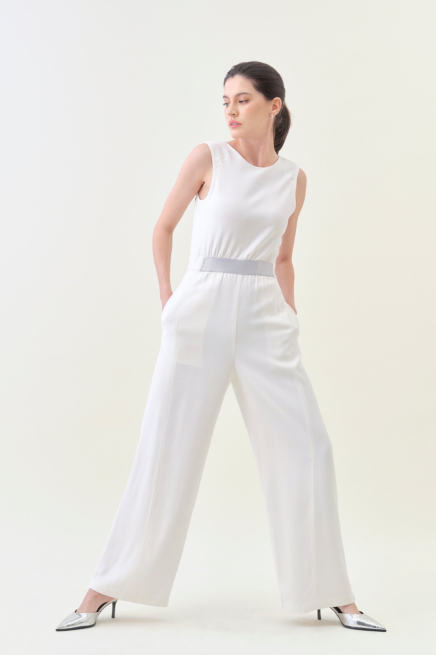 Low-back Jumpsuit - Snow