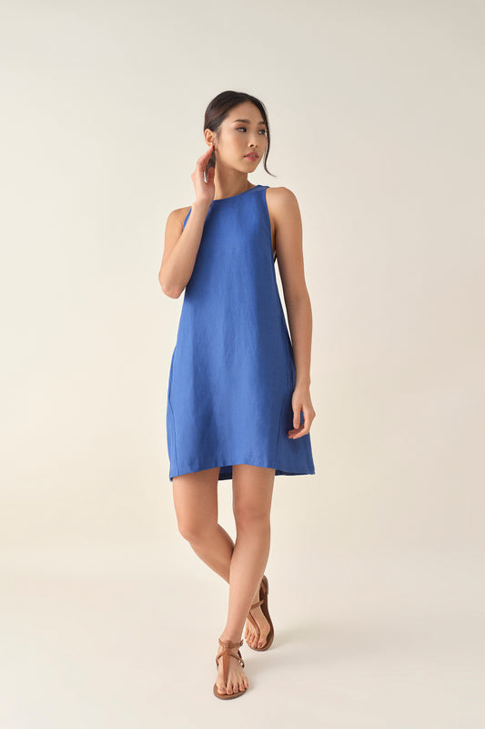 Cutout Mini Dress - Marine